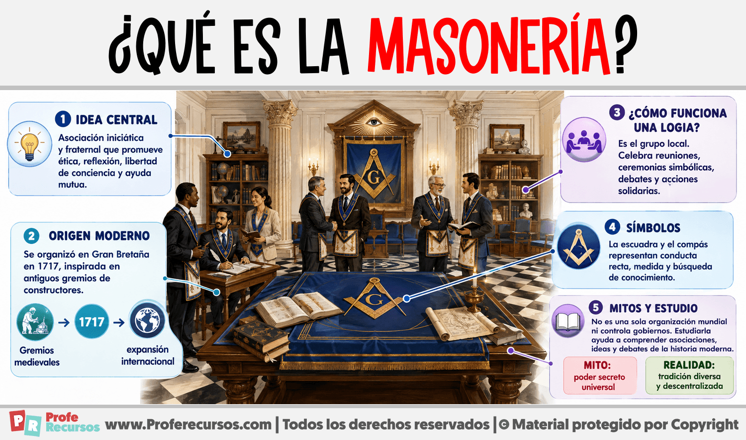 ¿Qué es la Masonería? Infografia sobre ¿Qué es la Masonería?