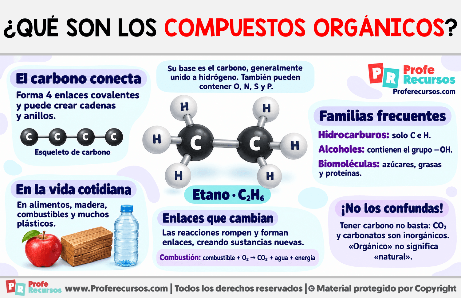 ¿Qué son los Compuestos orgánicos? Infografia sobre ¿Qué son los Compuestos orgánicos?