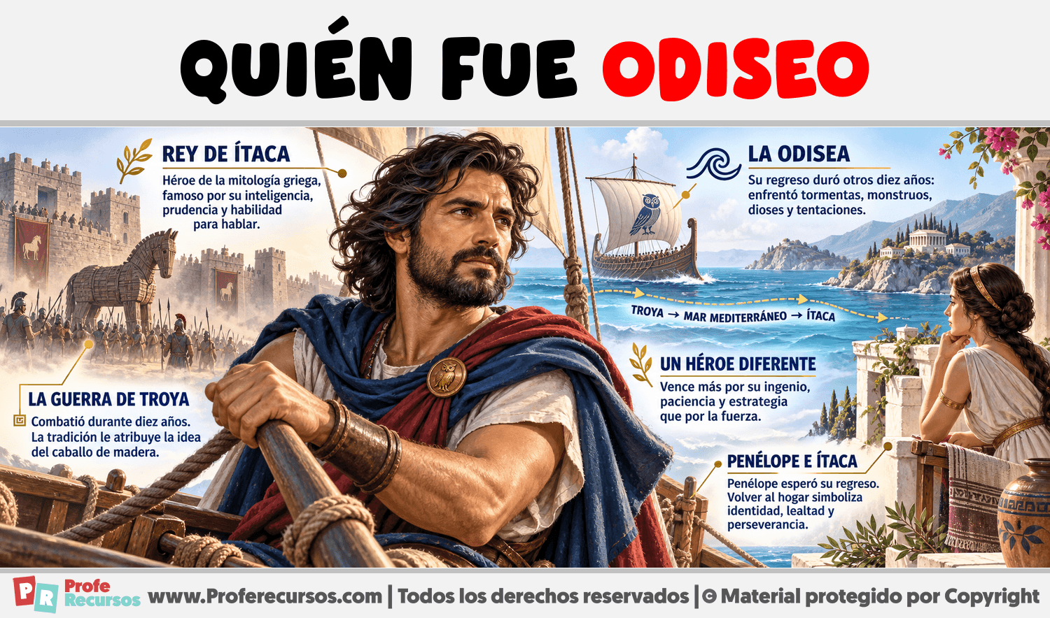 Quién fue Odiseo Infografia sobre Quién fue Odiseo