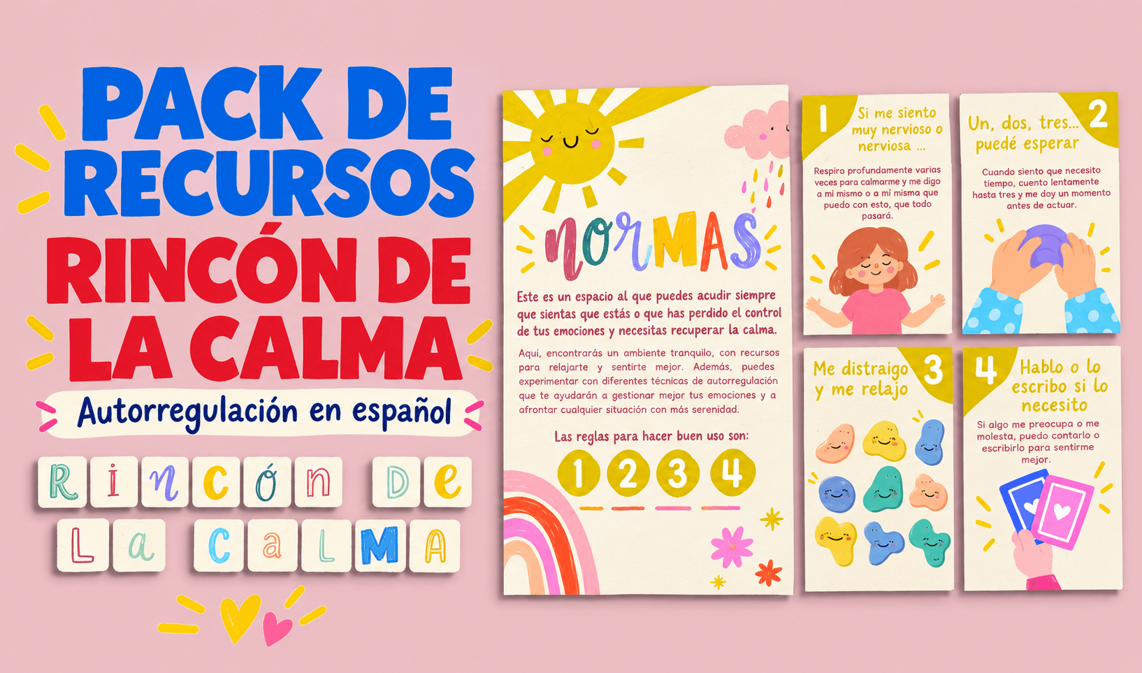 Rincón de la calma | Recurso para trabajar la autorregulación Actividades de vuelta al cole en espanol - Rincón de la calma | Recurso para trabajar la autorregulación