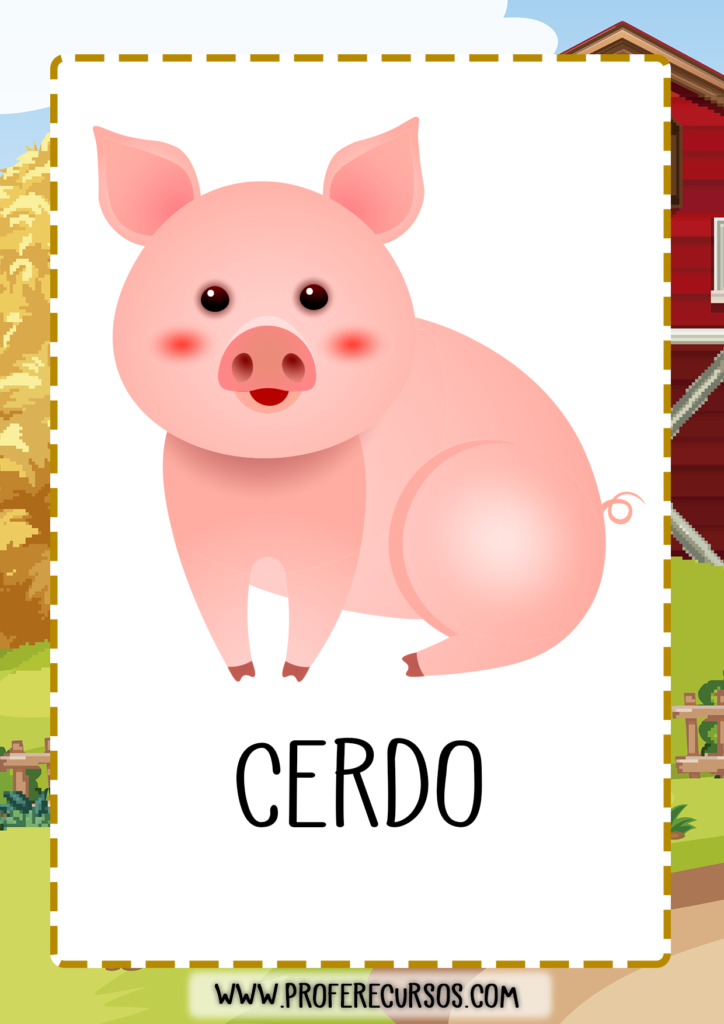 vocabulario_animales_granja_cerdo