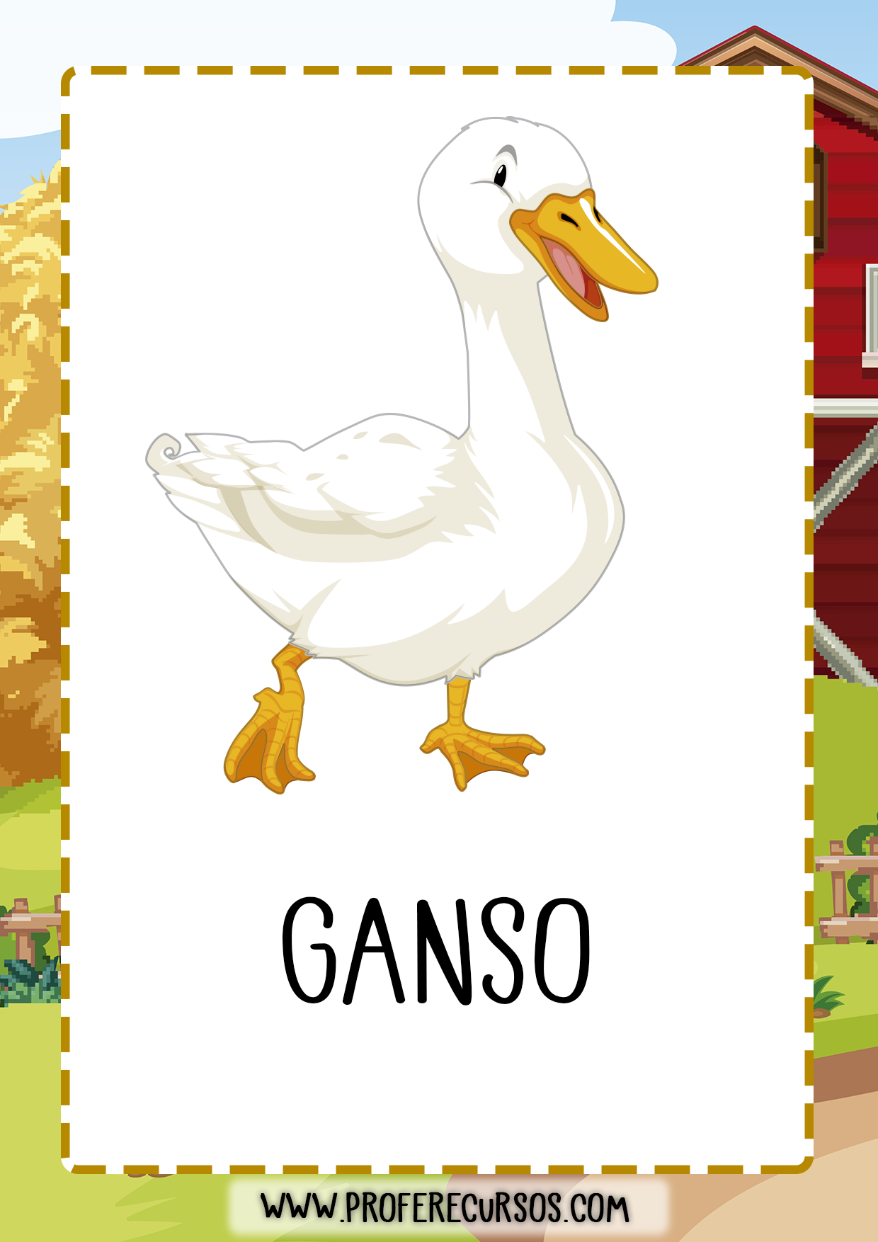 vocabulario_animales_granja_ganso