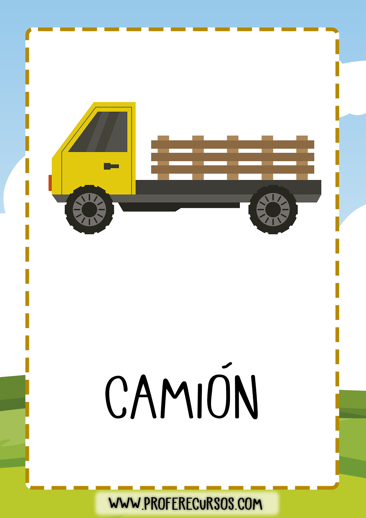 vocabulario_granja_camion