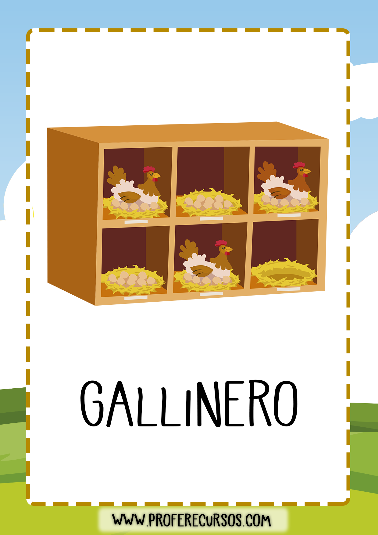 vocabulario_granja_gallinero