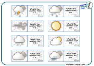 Weather wheel - Rueda del tiempo